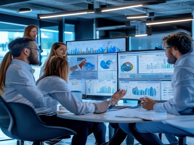 SKY Agencies consulting team analyzing data